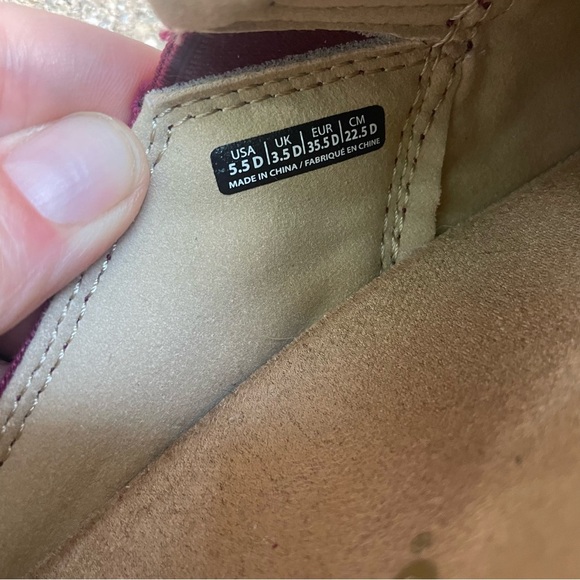 SPENCO Women’s Burgundy Slip-On Clogs Moccasin Loafer Size 5.5 - Picture 6 of 10